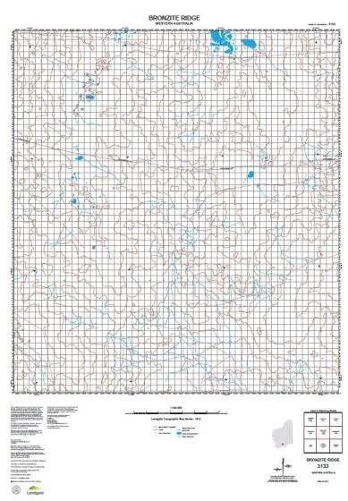 3133 Bronzite Ridge Topographic Map by Landgate (2015)