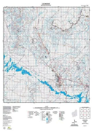 3140 Leonora Topographic Map by Landgate (2015)