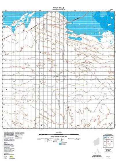 3158-3 Radi Hills Topographic Map by Landgate (2015)