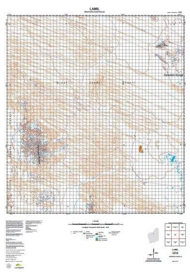 3254 Lamil Topographic Map by Landgate (2015)