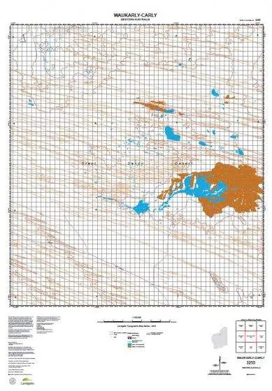 3255 Waukarly-Carly Topographic Map by Landgate (2015)