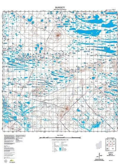 3331-3 Burdett Topographic Map by Landgate (2015)