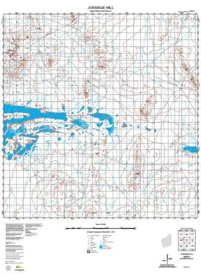 3336-1 Jurangie Hill Topographic Map by Landgate (2015)