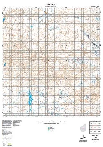 3348 Brassey Topographic Map by Landgate (2015)