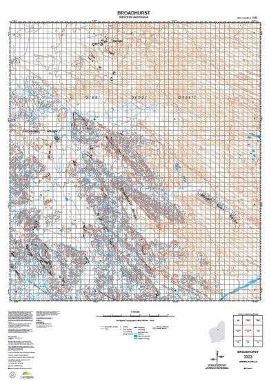 3353 Broadhurst Topographic Map by Landgate (2015)