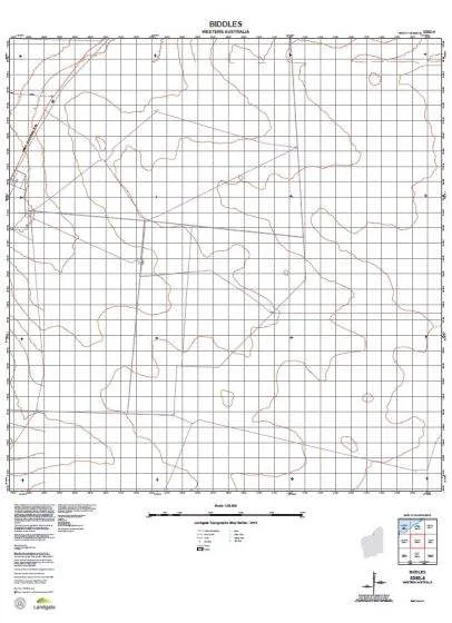 3360-4 Biddles Topographic Map by Landgate (2015)
