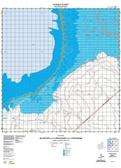 3361-1 Roebuck Bay Topographic Map by Landgate (2015)