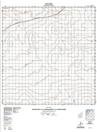 3361-2 Hedonia Topographic Map by Landgate (2015)