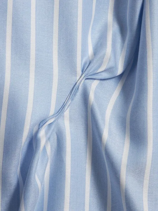 424   Stripe print lyocell shirt 