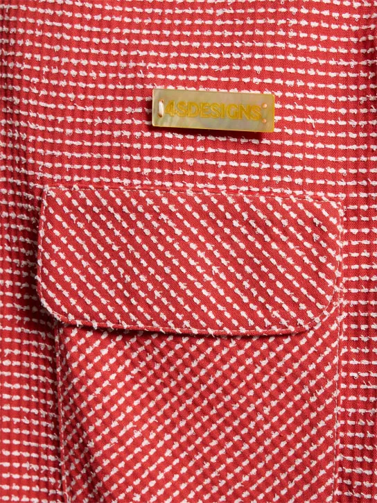 4SDesigns   Cotton bouclé shirt 