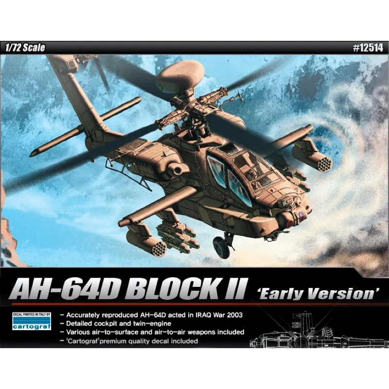 Academy 12514 1/72 AH-64D Block II Apache
