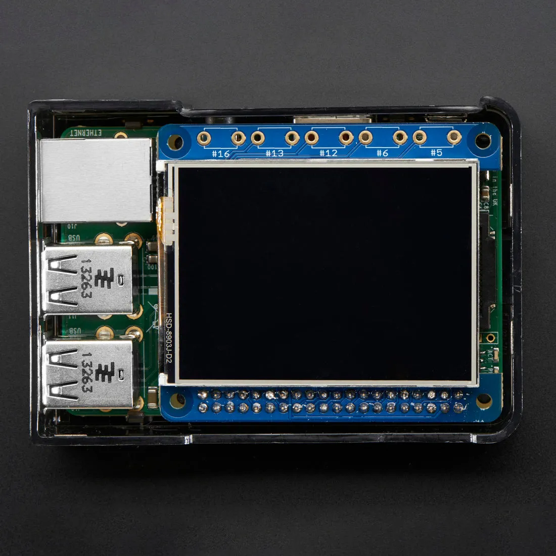 Adafruit PiTFT 2.4" HAT Mini Kit - 320x240 TFT Touchscreen