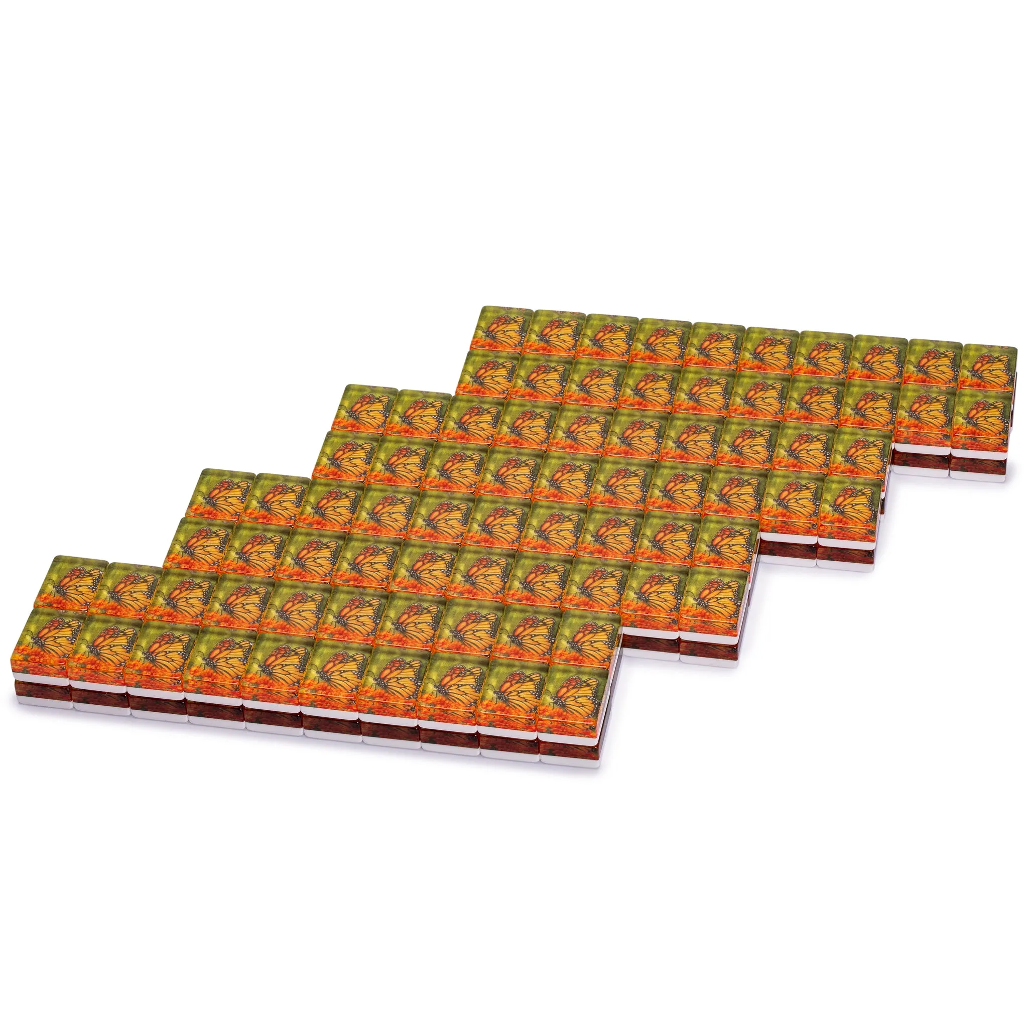 American Mahjong Set of 166 Tiles - "Papillon"