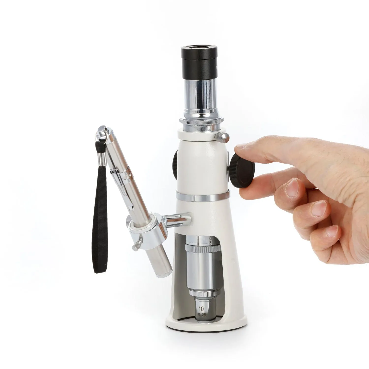 AmScope H100 Series Monocular Stereo Microscope 100X Magnification with Pen Light