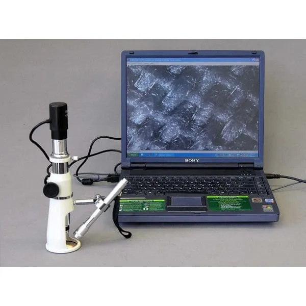 AmScope H250 Series Measuring Monocular Stereo Microscope 20X & 50X Magnification with Pen Light