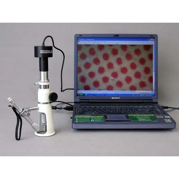 AmScope H250 Series Measuring Monocular Stereo Microscope 20X & 50X Magnification with Pen Light