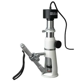 AmScope H2510 Series Measuring Shop Monocular Stereo Microscope 20X-50X-100X Magnification with 1.3MP Digital Camera