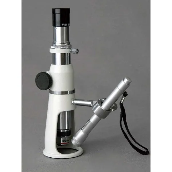 AmScope H2510 Series Measuring Shop Monocular Stereo Microscope 20X-50X-100X Magnification with 1.3MP Digital Camera