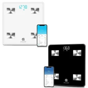 Arboleaf Scale for Body Weight, Weight Scale, Bluetooth Bathroom Scale, Body Fat Scale,Body Com[Position Analyzer with Smart App, 400Lbs, 11x11 inch