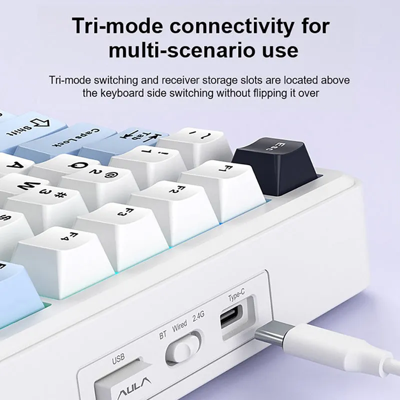 AULA F75 Max Tri-mode Mechanical Keyboard with TFT Screen