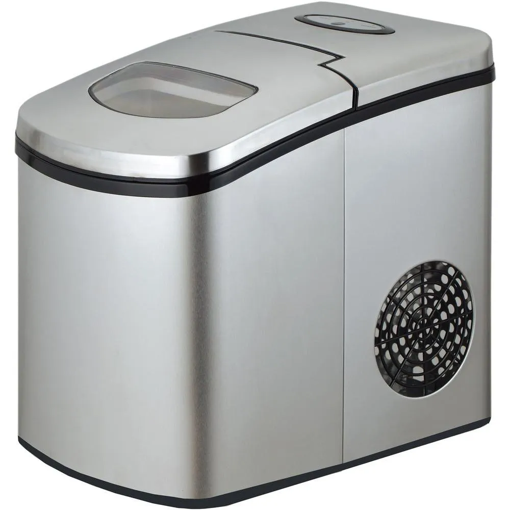 Avanti Countertop Icemaker, Stainless Steel