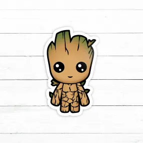 Baby Groot Sticker | Waterproof Vinyl Decal | 3in