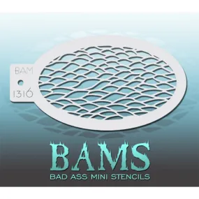 Bad Ass Mini Stencils - Scales - BAM 1316