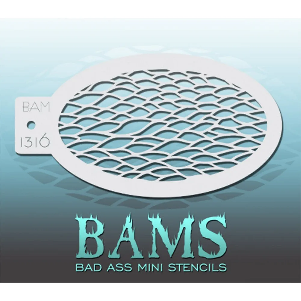 Bad Ass Mini Stencils - Scales - BAM 1316