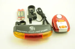 BIKE INDICATORS   REAR BRAKE LIGHT   MULTI SOUND SIREN FITS 25mm-27.2mm SEATPOST