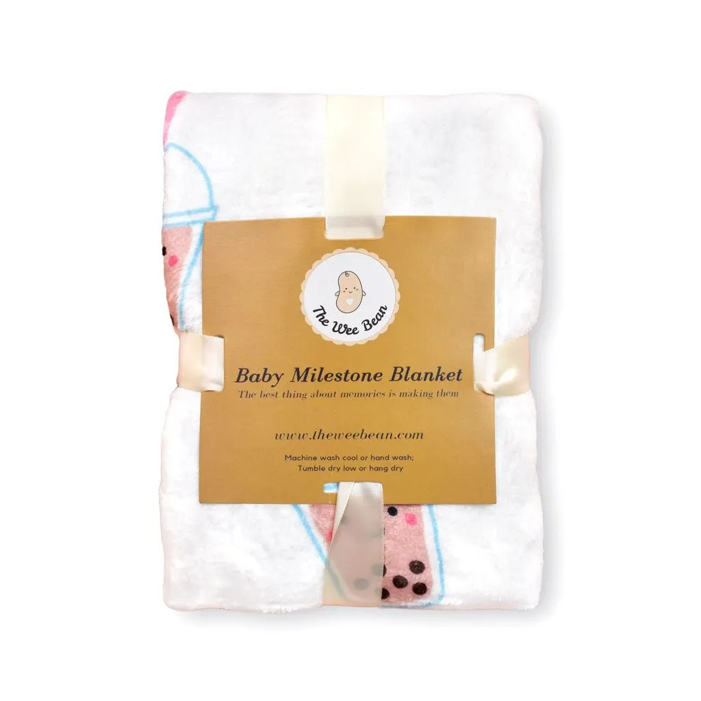 Boba Fleece Milestone Blanket by The Wee Been