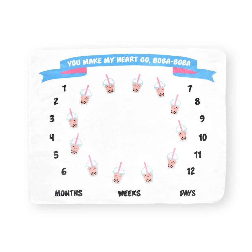 Boba Fleece Milestone Blanket by The Wee Been