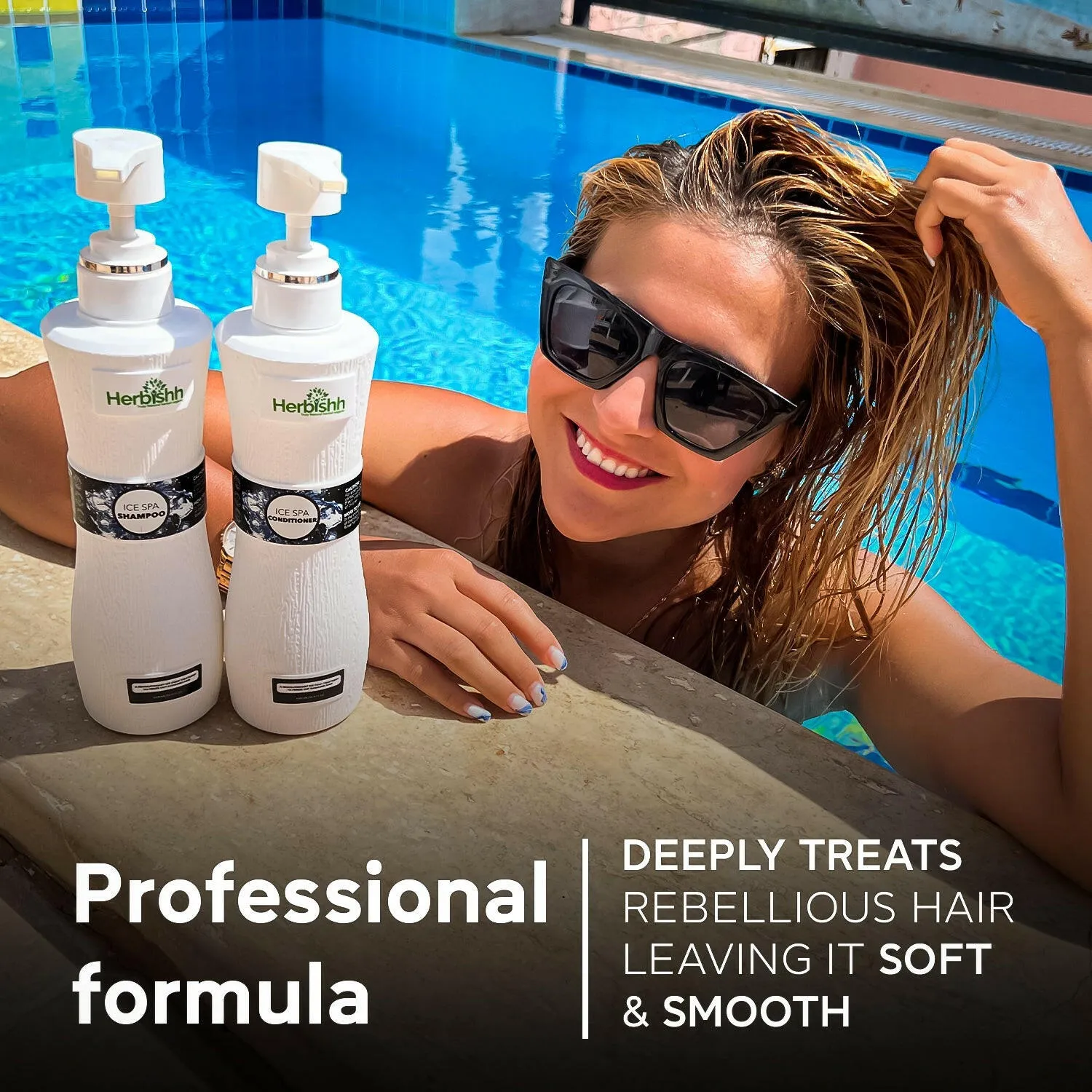 Buy 2 Ice Spa Hair Shampoo & Conditioner Set Get 1 Flower oil free - Herbishh