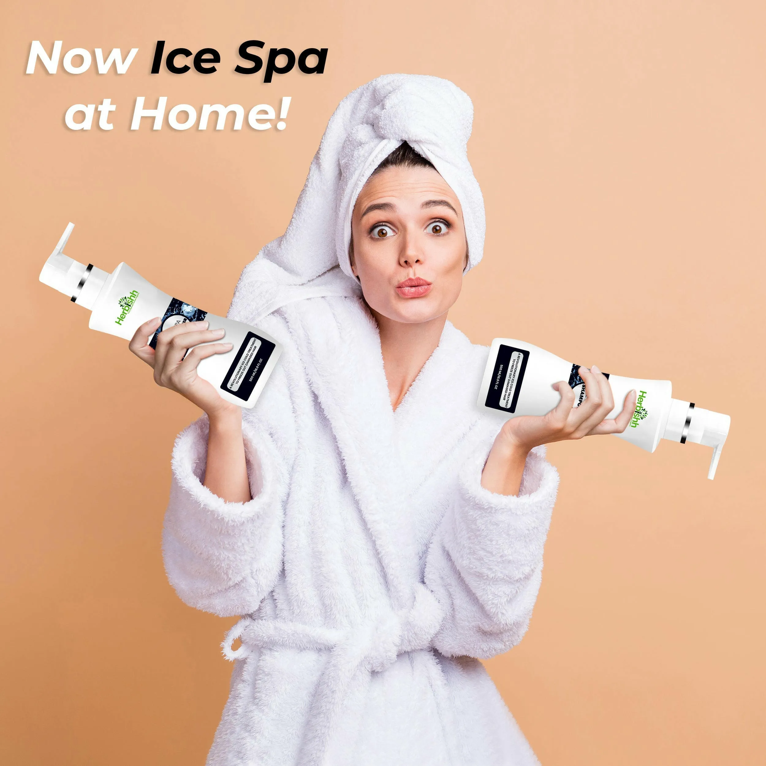 Buy 2 Ice Spa Hair Shampoo & Conditioner Set Get 1 Flower oil free - Herbishh