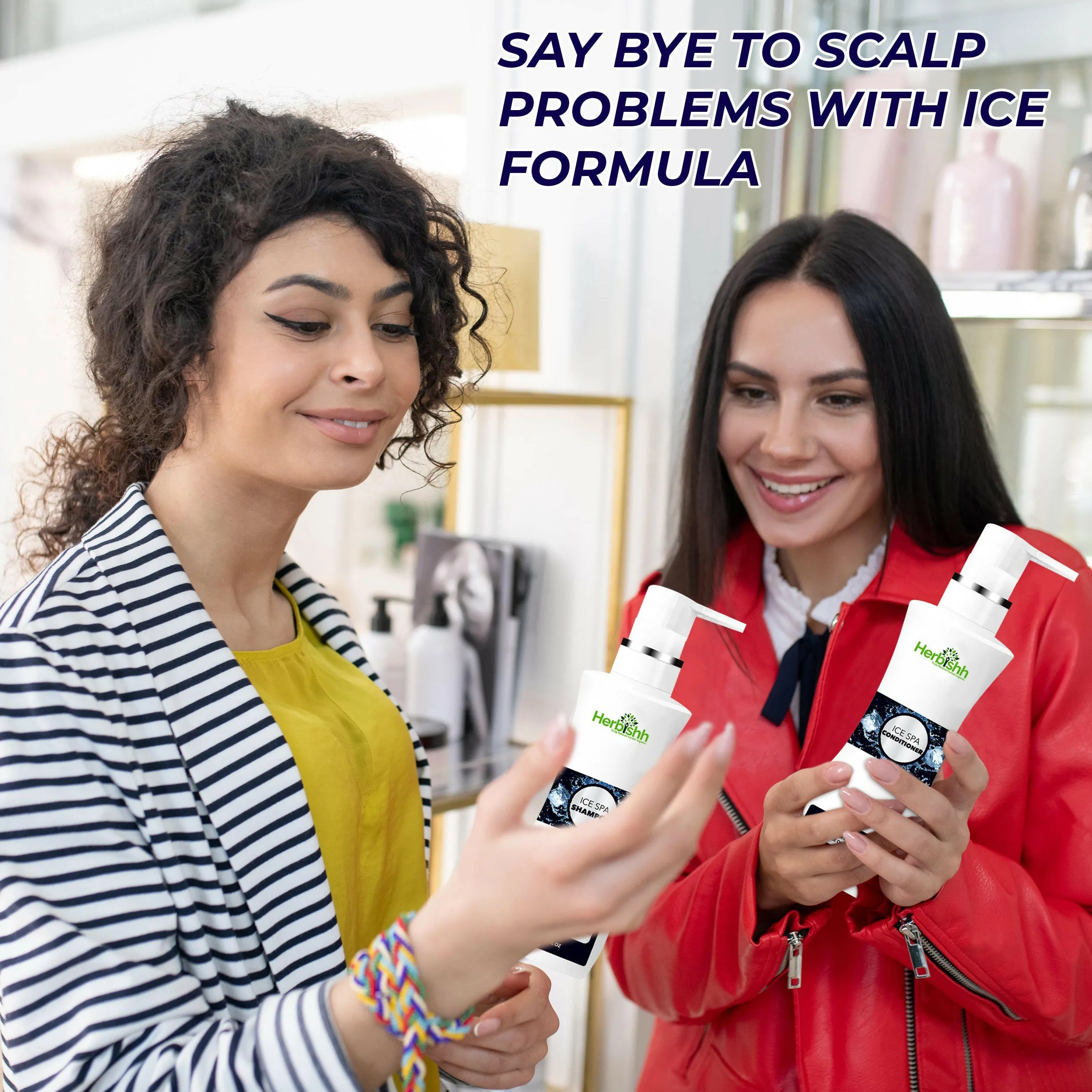Buy 2 Ice Spa Hair Shampoo & Conditioner Set Get 1 Flower oil free - Herbishh