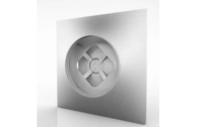 Ceiling Modular Lay-In Diffuser 12X12 with 3 Plates and Insulation - DP3