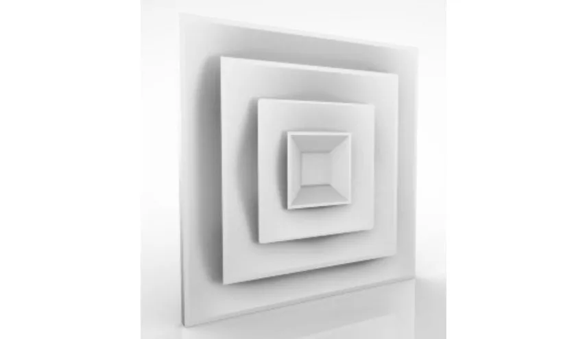 Ceiling Modular Lay-In Diffuser 12X12 with 3 Plates and Insulation - DP3