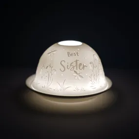 Cello Tealight Dome - Best Sister