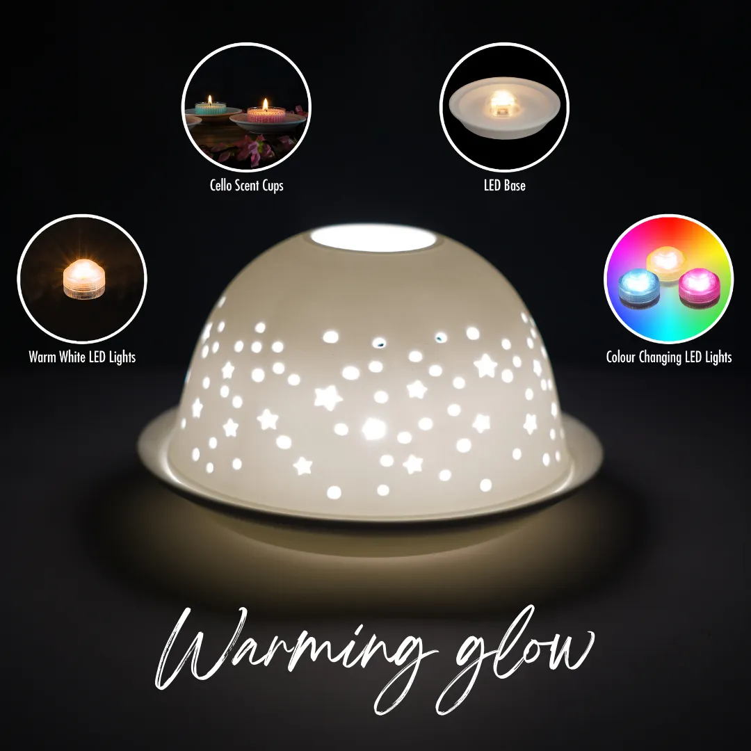 Cello Tealight Dome - Starry