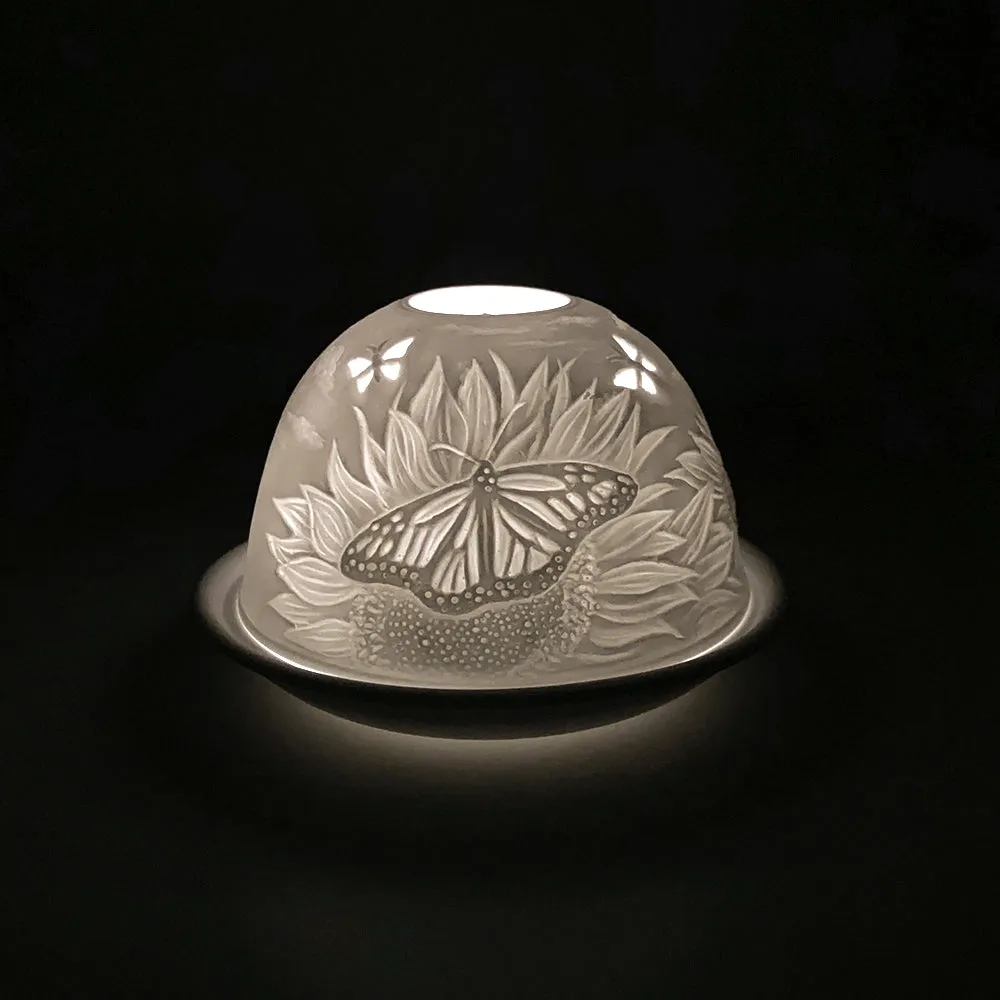 Cello Tealight Dome - Sunflower Butterfly