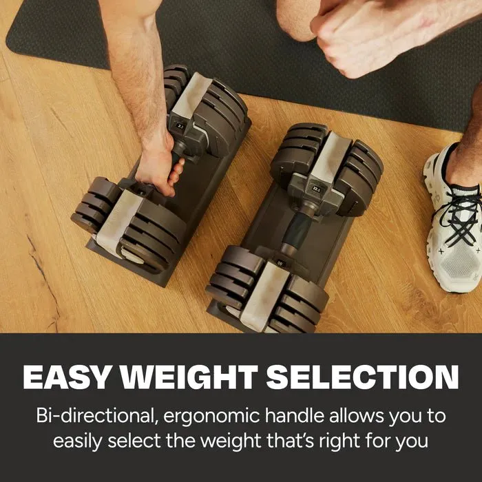 Centr Smart Stack 50 Adjustable Dumbbell (Single - 5-50 lb Dumbbell)