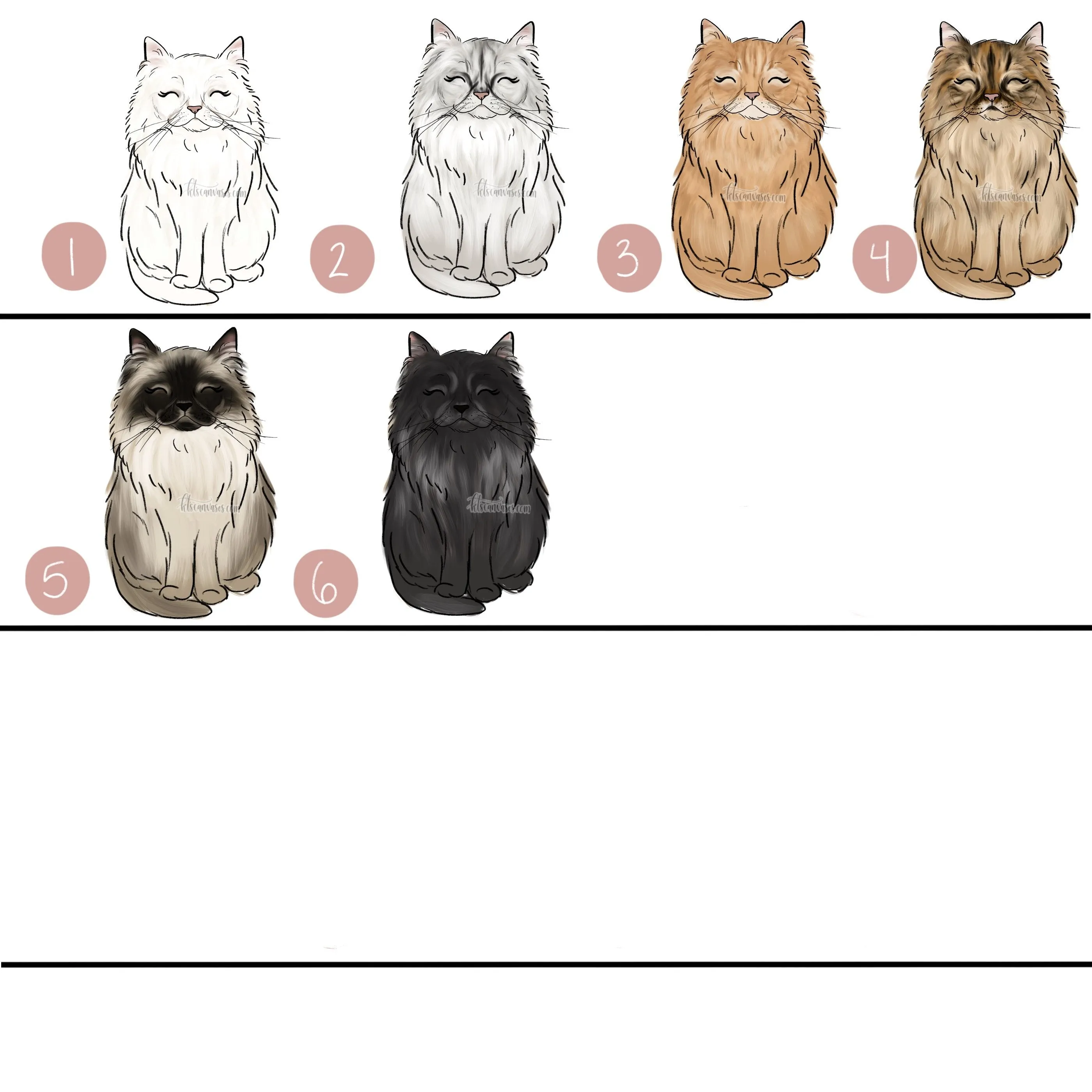 Choose Your PERSIAN CAT Art Print