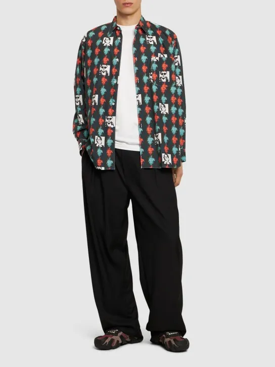 Comme des Garçons Shirt   Andy Warhol printed cotton poplin shirt 
