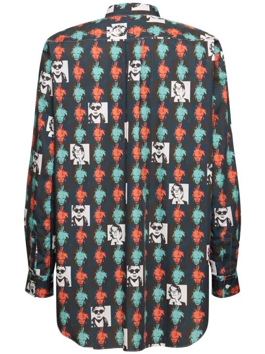 Comme des Garçons Shirt   Andy Warhol printed cotton poplin shirt 