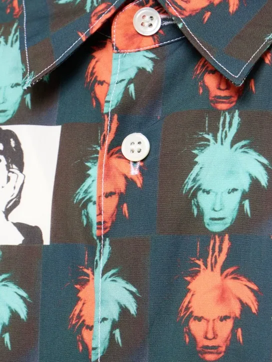 Comme des Garçons Shirt   Andy Warhol printed cotton poplin shirt 