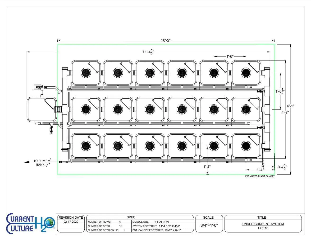 Current Culture® Under Current® Evolution | 18" Spacing
