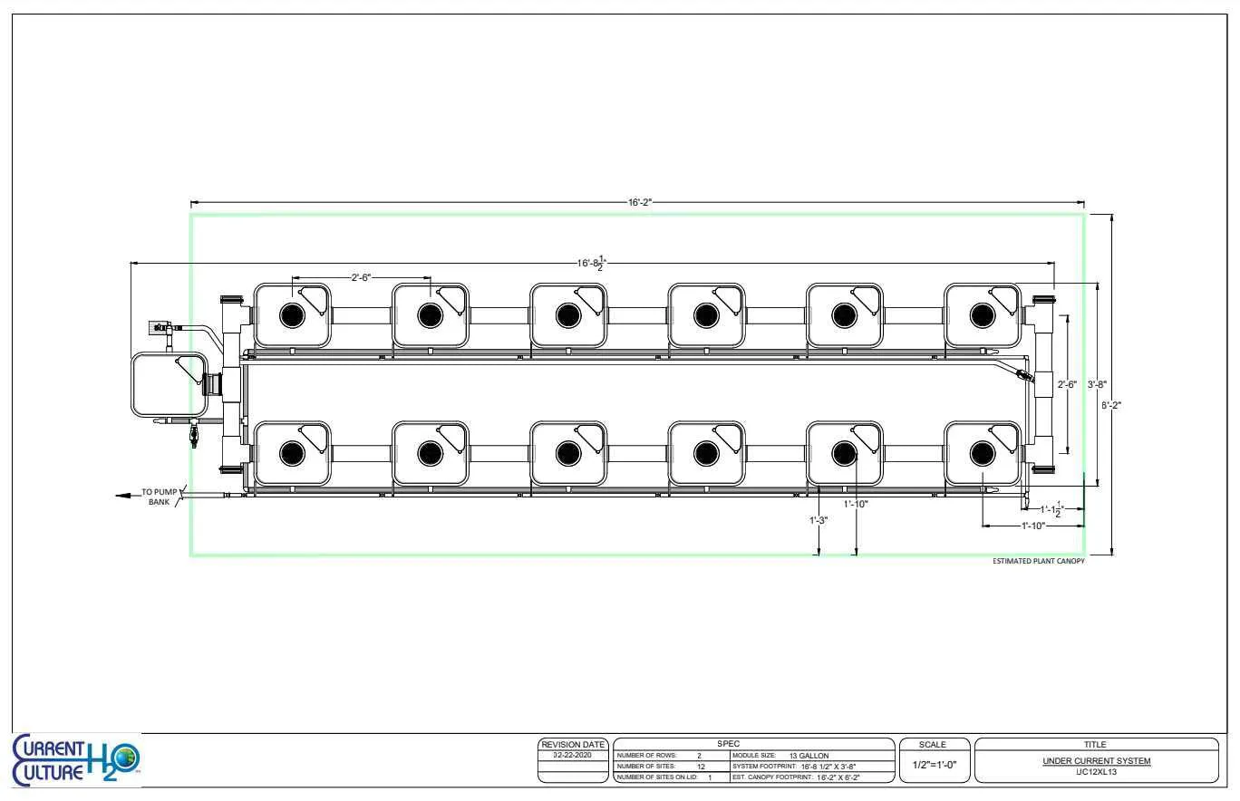 Current Culture® Under Current® XL13 | 30" Spacing