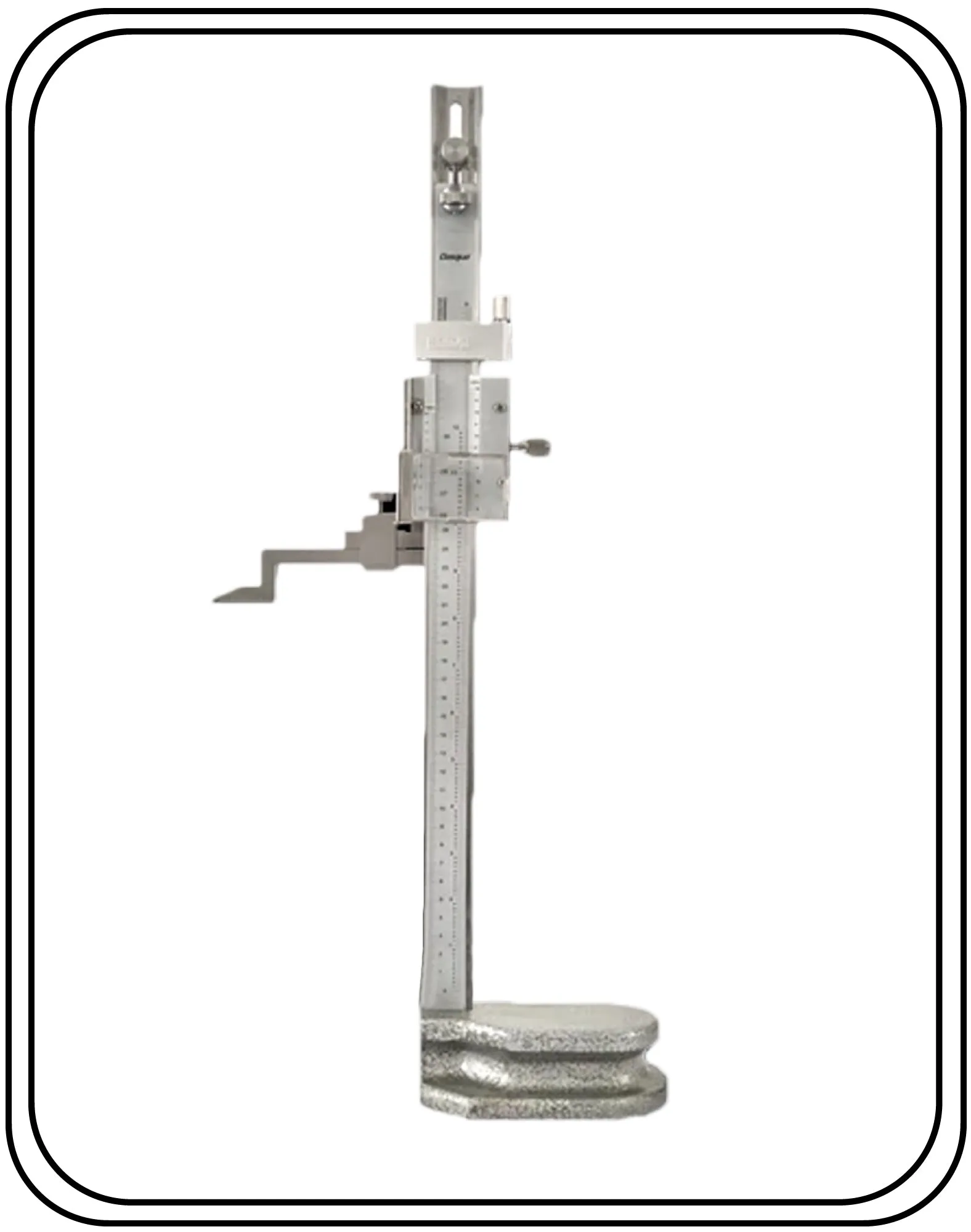 DASQUA Professional 300mm / 12’’ Height Gauge 0.02mm / 0.001” Resolution With Magnifier & Adjustable Main Beam