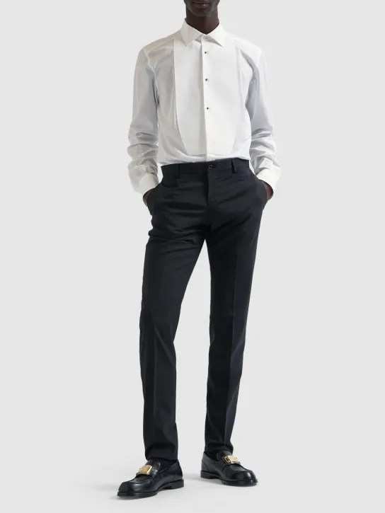 Dolce&amp;Gabbana   Cotton tuxedo shirt 