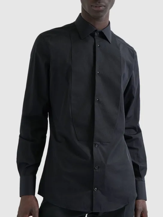 Dolce&amp;Gabbana   Cotton tuxedo shirt 