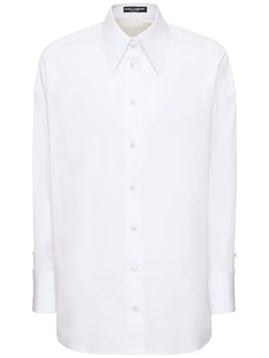 Dolce&amp;Gabbana   Stretch cotton poplin shirt 